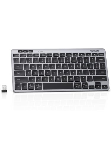 K551 Slim Quiet Wireless Bluetooth 78Keys Keyboard, 3-Device Free Switching With Bluetooth & 2.4G, Compatible With Windows/Macos/Ios/Android, Works With Macbook, Lenovo, Hp
