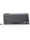 K551 Slim Quiet Wireless Bluetooth 78Keys Keyboard, 3-Device Free Switching With Bluetooth & 2.4G, Compatible With Windows/Macos/Ios/Android, Works With Macbook, Lenovo, Hp