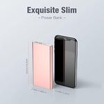Pilot 4Gs Portable Charger 12000Mah Fast Charging Power Bank Dual 3A High-Speed Output Battery Pack Compatible With Iphone 16 15 14 13 12 11 And More(Comes With A Lightning Cable(Rose Gold)