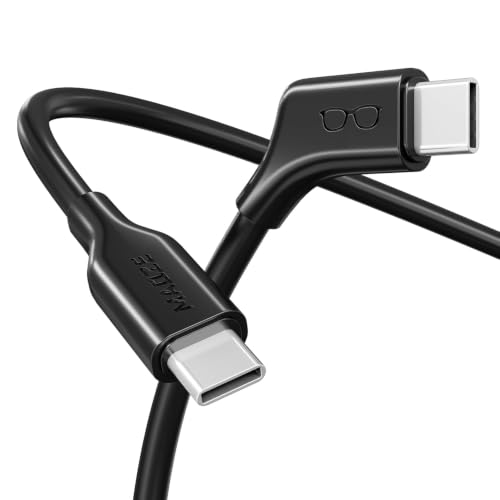 AR Glasses USB C Cable 4K60Hz USB C to USB C Cable 6FT, 10Gbps 60W Type C Fast Charging Cable for XREAL Air/One, VITURE Pro XR, Rokid Max, RayNeo and