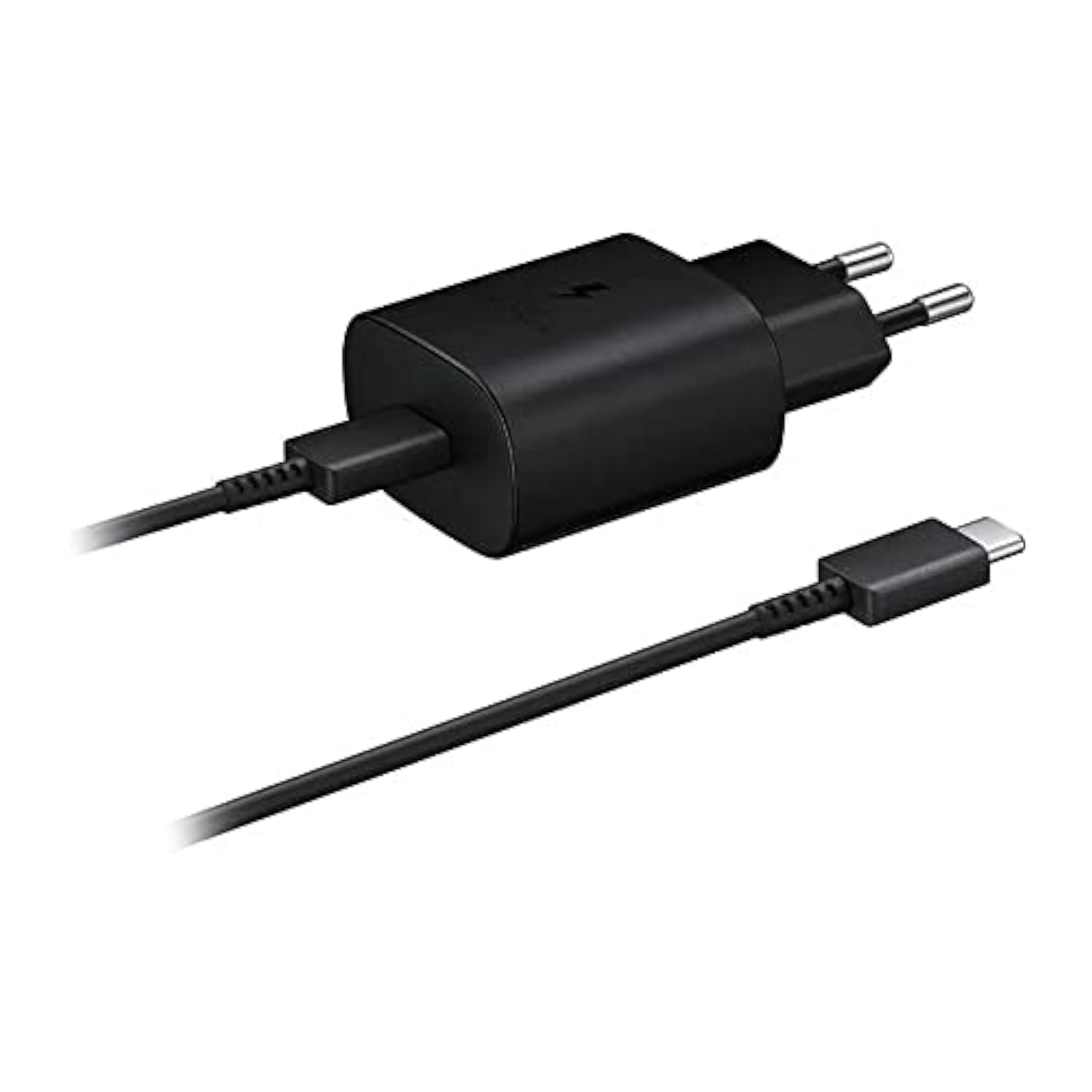 Samsung EP-TA800XBEGWW Charger, USB Type A (25W), Fast Charging Technology, Black - Type C Cable Included