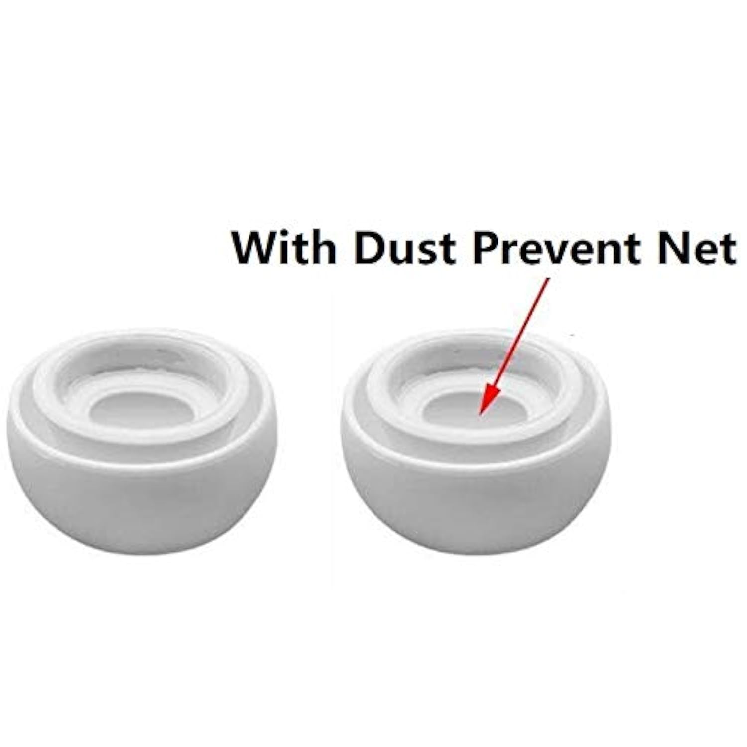 Small Size Ear Tips Earbuds Covers Ear Caps Eartips Earpads Compatible With Apple Airpods Pro, Silicone Tips, Fit In Case, 3 Pairs White S