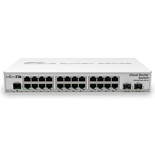 Cloud Router Switch 326-24G-2S+In With Routeros, W125742110 (326-24G-2S+In With Routeros L5 License, Desktop Case Crs326-24G-2S+In, Managed, Gigabit Ethernet)
