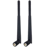 Dual Band Wifi Antenna 8Dbi High Gain 2.4Ghz 5Ghz 5.8Ghz Wifi Bluetooth Antenna Rp-Sma Male Connector For Wifi Router Network Devices Security Ip Camera Pc Desktop Computer Pci Pcie, 2-Pack