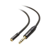 Cable Matters 6.35mm to 3.5mm Headphone Adapter Cable 10 ft, (1/4 Male to 1/8 Female, 3.5mm to 1/4 Adapter, AMP to Headphone Adapter Cable) in Black