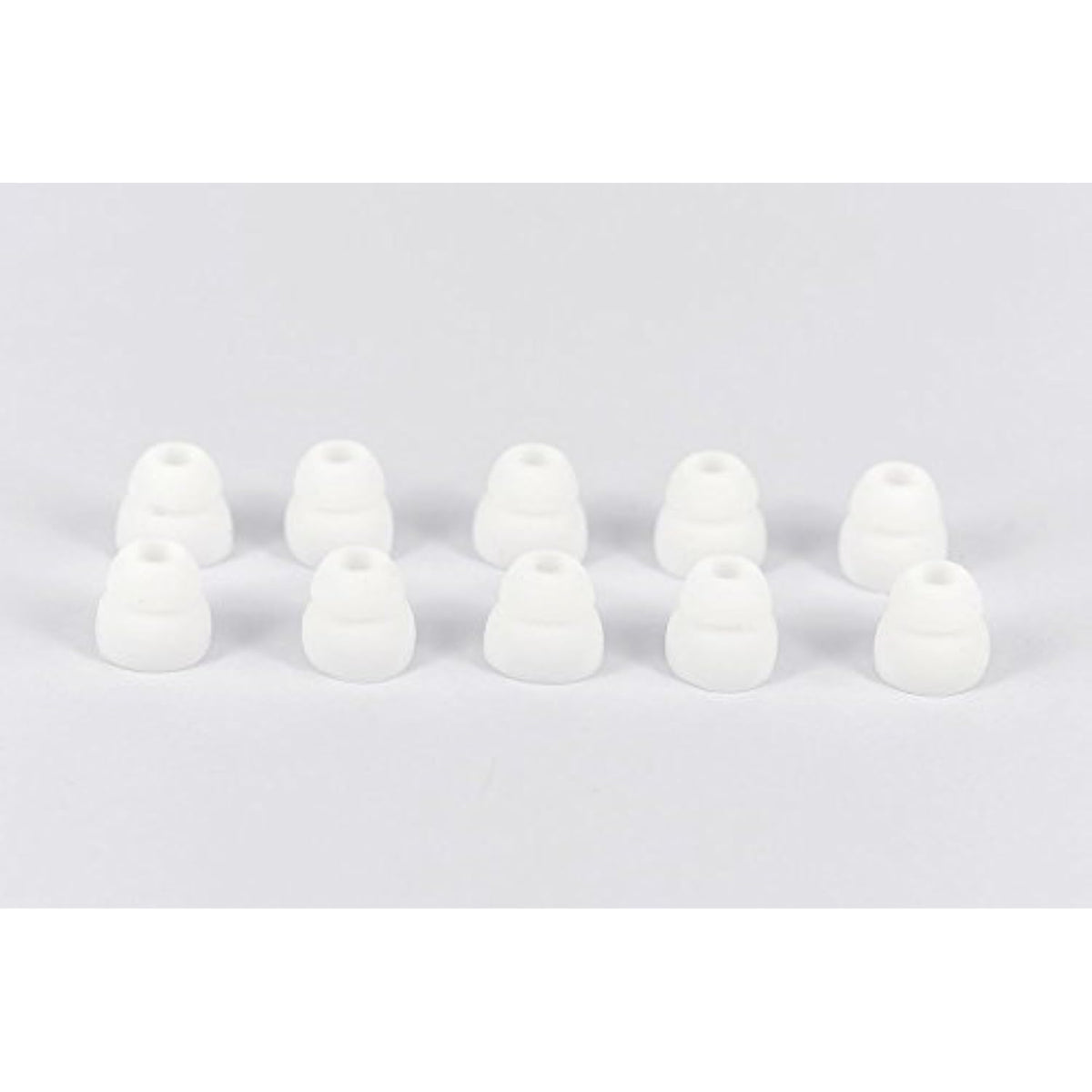 10Pcs Replacement Silicone Eartips Earbuds Eargels Compatible With Beats By Dr Dre Powerbeats 2 Wireless Stereo Earphones (Double Flange White)