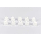 10Pcs Replacement Silicone Eartips Earbuds Eargels Compatible With Beats By Dr Dre Powerbeats 2 Wireless Stereo Earphones (Double Flange White)