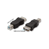 Usb 2.0 A Female To Usb B Male Print Adapter Converter Usb Af/Bm Adapter Plug