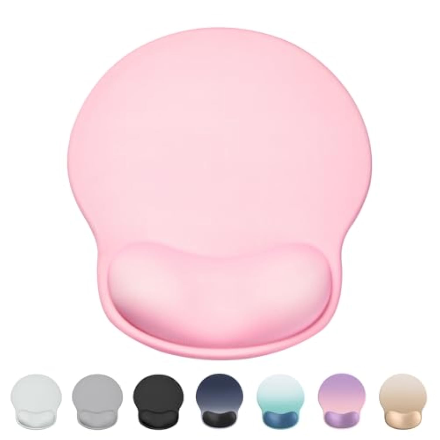 Ergonomic Mouse Pad With Wrist Rest, Large Mousepad(10.6'' X 9''), Office Wrist Support Mouse Mat With Non-Slip Base, Pain Relief For Laptop & Computer?Pink?