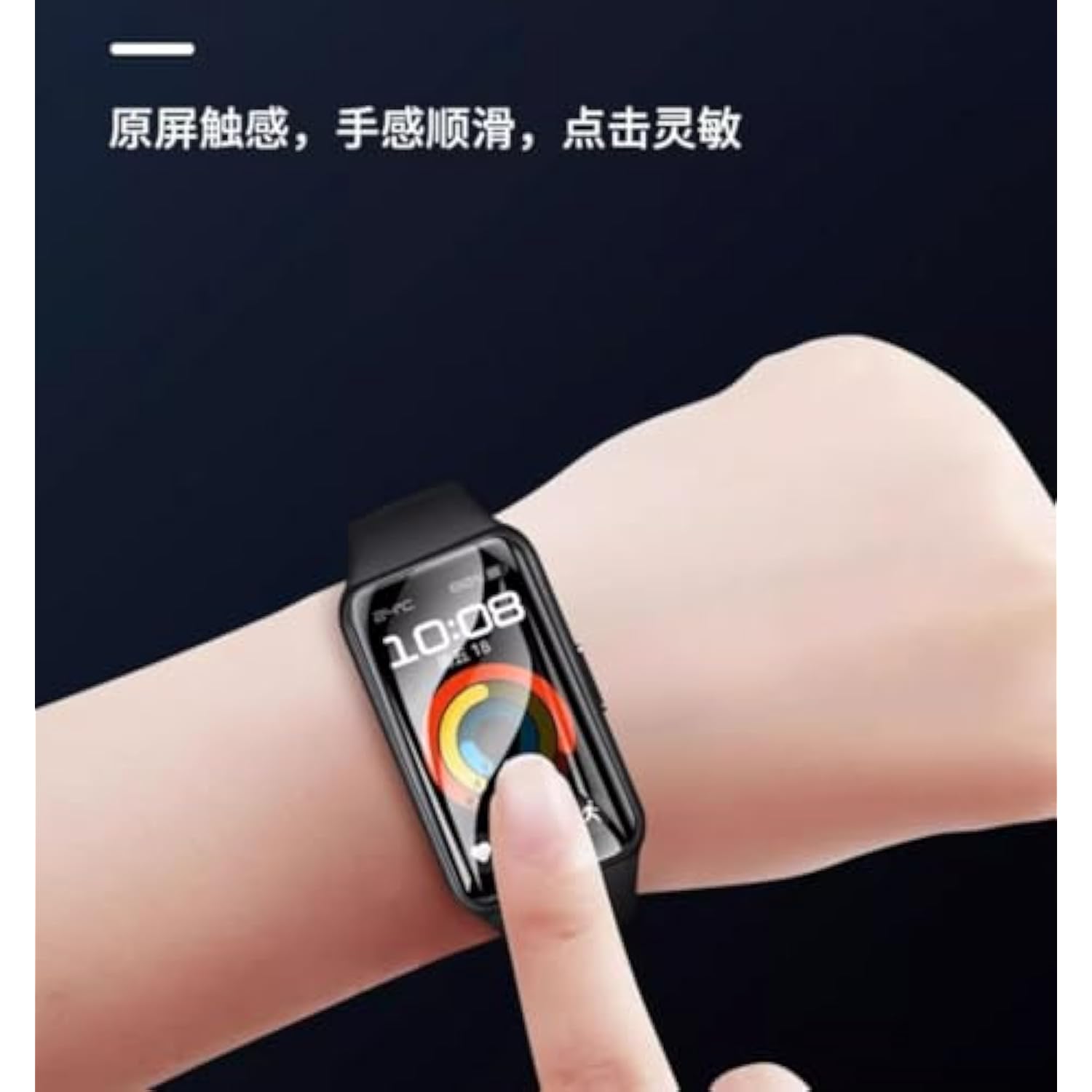 [5 Pack] For Qveq Band 3 / Bestinn H80 / Mindrose H80 / Ruimen L2B Fitness Tracker Screen Protector 1.47", Hd Clear Full Coverage Anti Scratch Bubble Free Soft Tpu Screen Protector Film