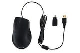 Professional-Grade Ergonomic Optical Waterproof Mouse With 3-Button Scroll (Usb/Ps2) (Black) | Omwk0C01-Bk