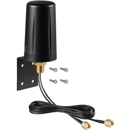 9Dbi Wifi 6 6E Tri-Band 2.4Ghz + 5 Ghz + 6Ghz Wall Mount Antenna For Wifi 6 6E Router Hotspot Pc Desktop Computer Pci-E Network Card Reolink Security Camera Signal Booster