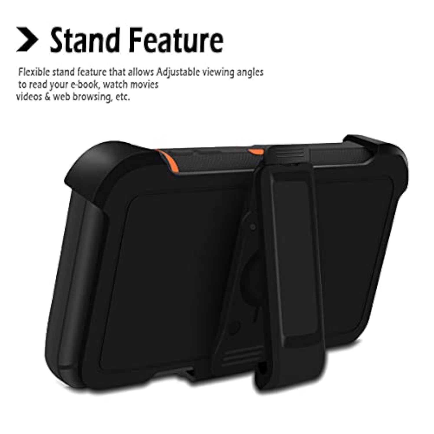 11 Pro Max Defender Case, Protective Defender Shockproof Hybrid Case Dual Layer Design Hard Cover Compatible With Iphone 11 Pro Max (Clip+Camo Orange)