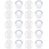 10 Pairs Small Clear Color Silicone Replacement Ear Buds Tips For Audio-Technica Skullcandy Monster Sony Ultimate Ears Sharp Sennheiser Plantronics Tdk Phillips Panasonic Denon Griffin Jvc