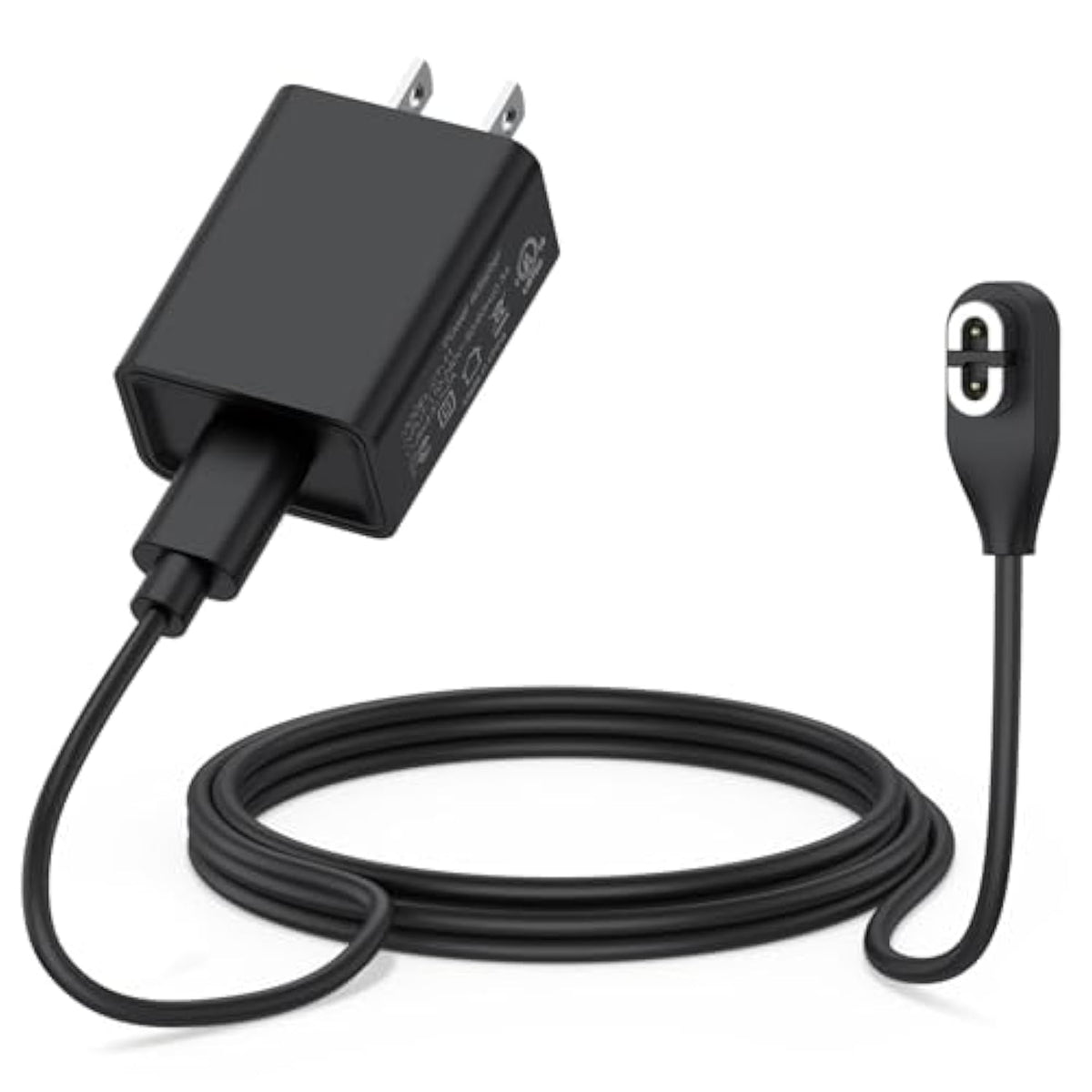 Fast Wall Charger For Shokz Charging Cable, Magnetic Usb Charger Cord Compatible For Aftershokz Aeropex As800, Shokz Openrun, Opencomm Bone Conduction Headphones (Wall Adapter+Cable)
