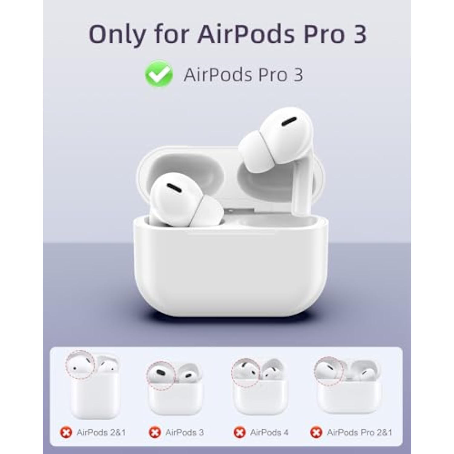 Case For Airpods Pro 3 (2025) With Secure Lock, Anti-Smudge, Soft Tpu Transparent Cover For Apple Airpod Pro 3Rd Generation With Phone Stand Function, Cleaning Kit & Keychain, Clear