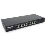 Intellinet Poe-Powered 8 Port Gigabit Switch With Poe Passthrough One Ieee 802.3Bt Poe++ Pd Port, Eight Poe+ Ports - 85W Power Budget - Fanless Silent - 3 Yr Mfg - 561679
