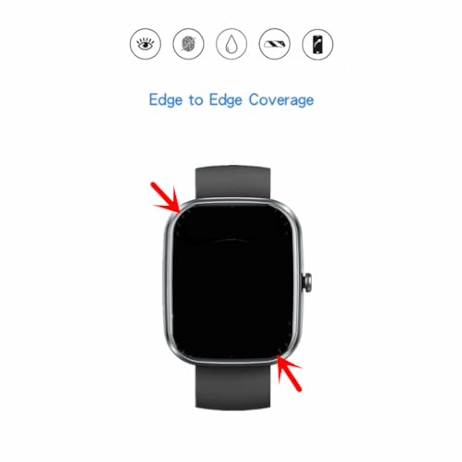Screen Protector Compatible For Kuizil 1.91'' Smart Watch T70, Hd Full Coverage Tpu Protective Film For T70 1.91"" Smartwatch (6Pcs), Transparent