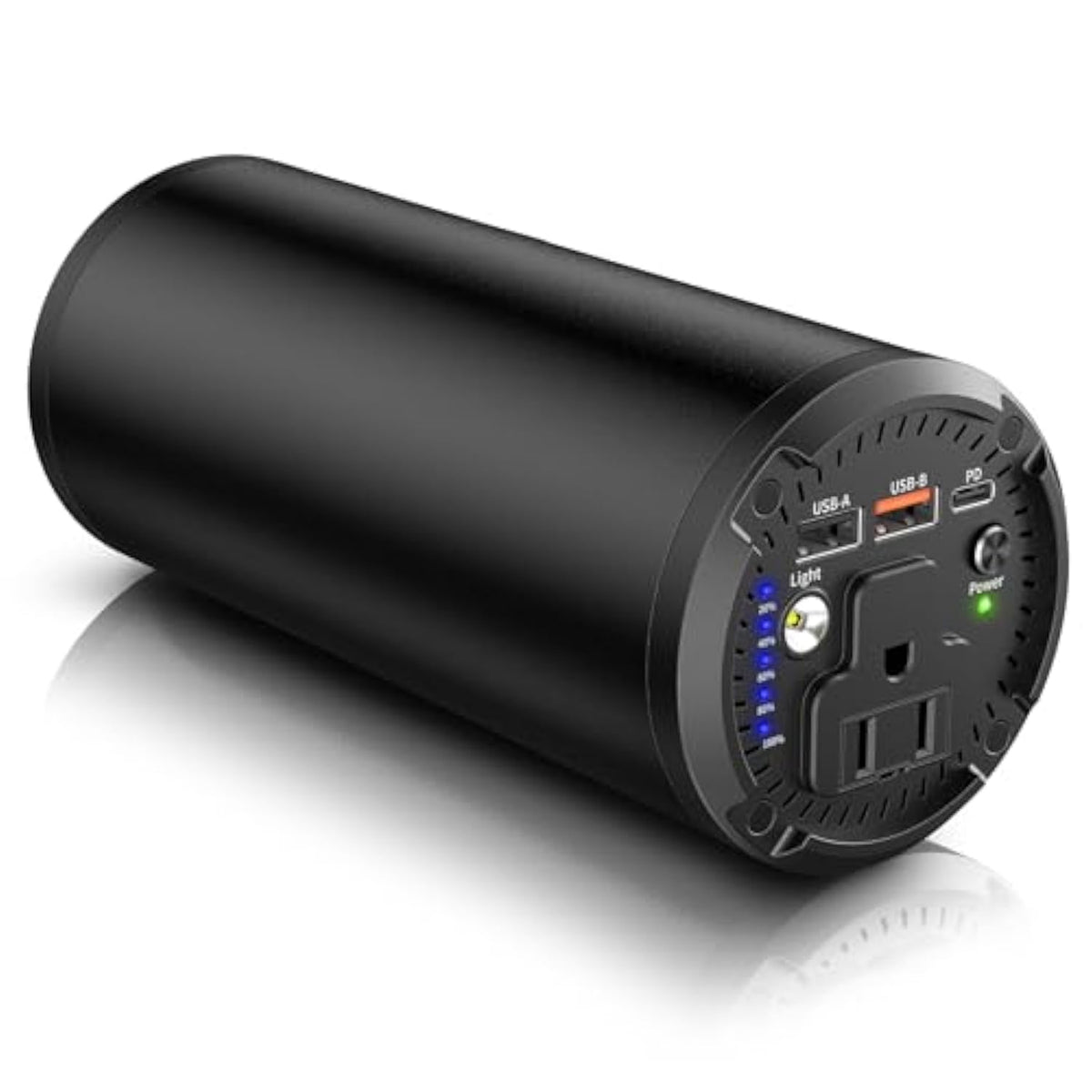 Portable Laptop Charger With Ac Outlet, 98Wh/100W Power Bank 27000Mah External Travel Battery Pack With Led Flashlight For Macbook, Ipad, Dell, Hp, Samsung, Iphone, Switch And More