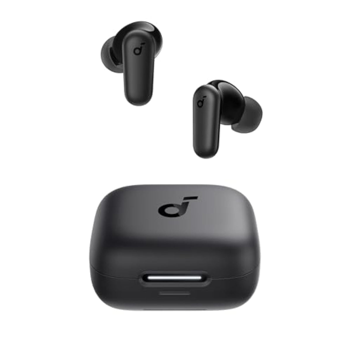 P30i Noise Cancelling Earbuds, 45H Playtime, Bluetooth 5.4, IP54, Black