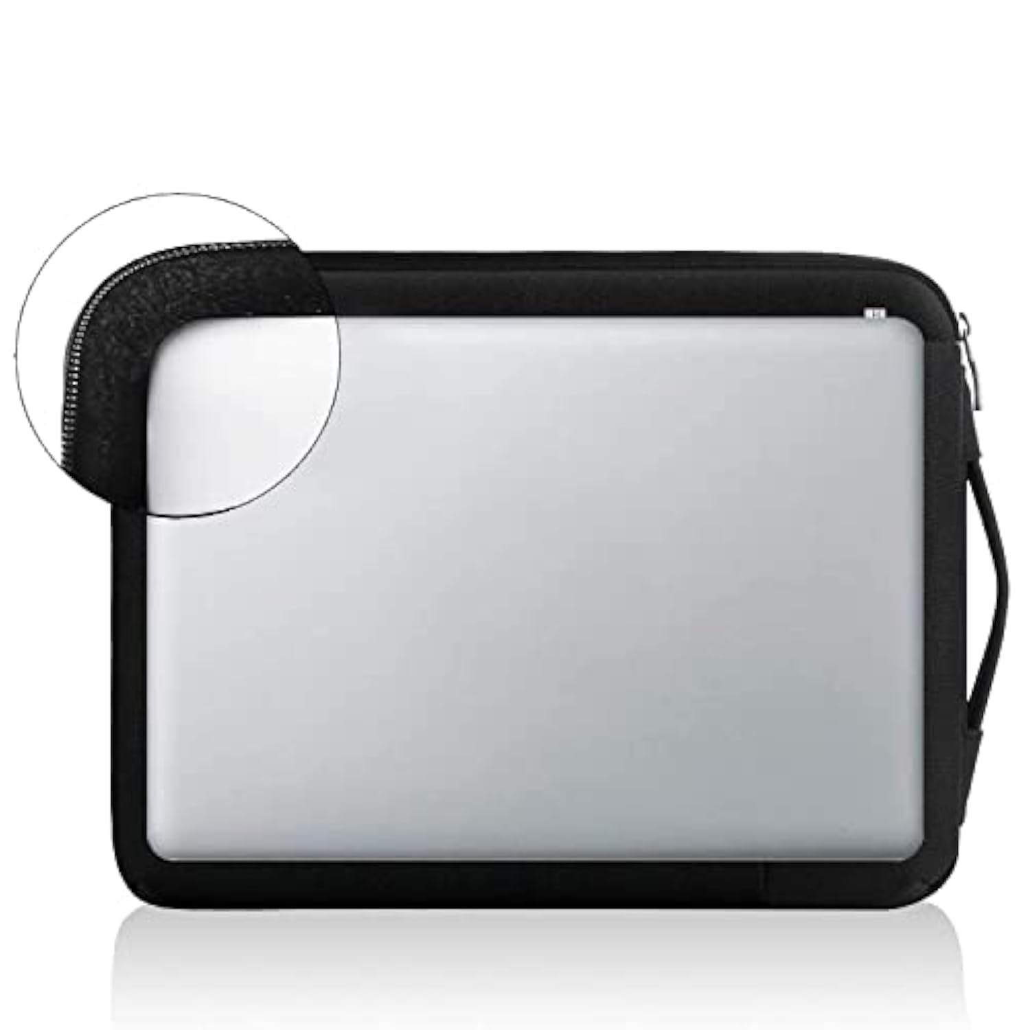 360° Protective Laptop Sleeve 15.6 Inch For Macbook Pro 16 M2/M1,Macbook Air 15,Computer Bag Carrying Case For 15-16 Inch Hp Dell Asus Notebook, Slim, Shockproof, Waterproof, Black