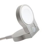 AT&T Apple Watch V3 Flip Fast Charger, USB Type C for iWatch (6 Ft - Braided, Silver)