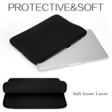 15 16 Inch Laptop Sleeve Protective Case Soft Cover Compatible With 15 Inch Macbook Pro A1707 A1990 (2016-2018) 16 Inch Macbook Pro M1 M2 M3 M4 (2024-2019), Black
