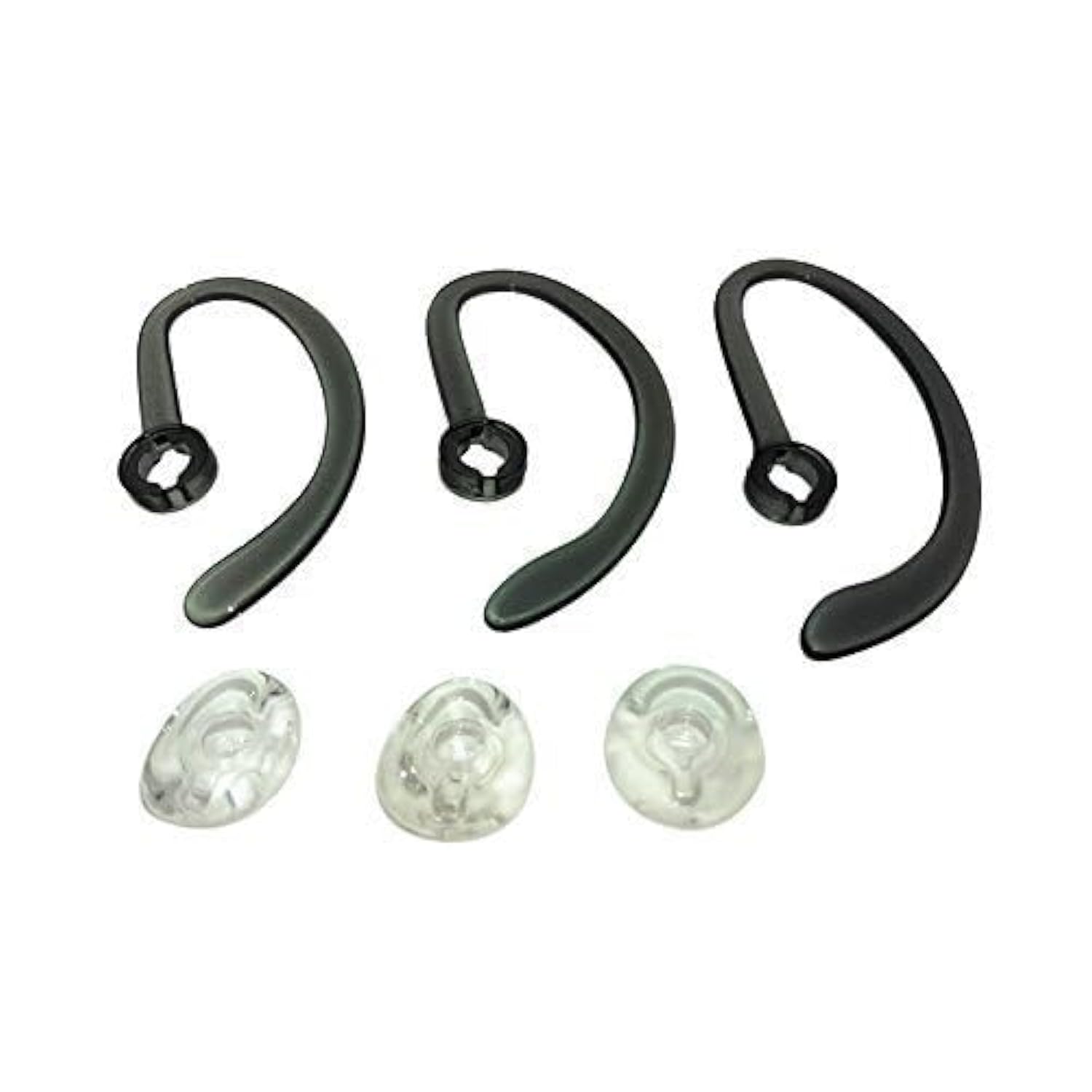 Plantronics Ear Buds, Spare Kit Earloops Buds for Plantronics WH500 CS540 W440 Savi W740 - Includes: 3 Earloop & 3 Eartips - Satisfaction  (Spare Kit 1 Pack)