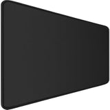 Large Gaming Mouse Pad, 31.5X15.7 In Extended Desk Pad With Stitched Edges, Premium Microfiber Cloth Surface Waterproof Non-Slip Stable Rubber Base Keyboard Mat For Office Home Gaming, Black