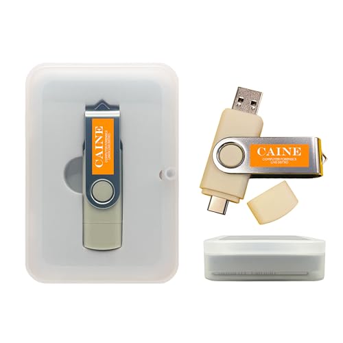 Caine Computer Forensics Bootable Usb Flash Drive Digital Investigation, Data Recovery & Cybersecurity Toolkit For Pc Professional Linux Environment For It & Law Enforcement
