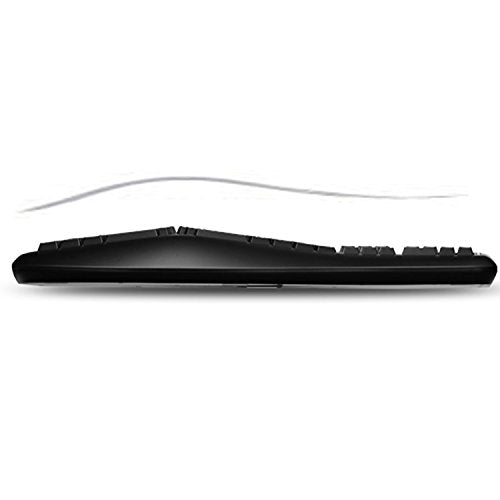 Ergonomic Split Keyboard Akb-150Ub Comfort Ergo Design With Palm Rest, 105-Key Us Layout, Usb Connectivity, Multimedia & Internet Controls