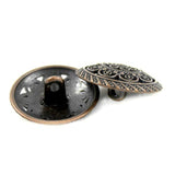 12 Pieces Lacework Filigree Antique Copper Metal Shank Buttons. 21Mm (