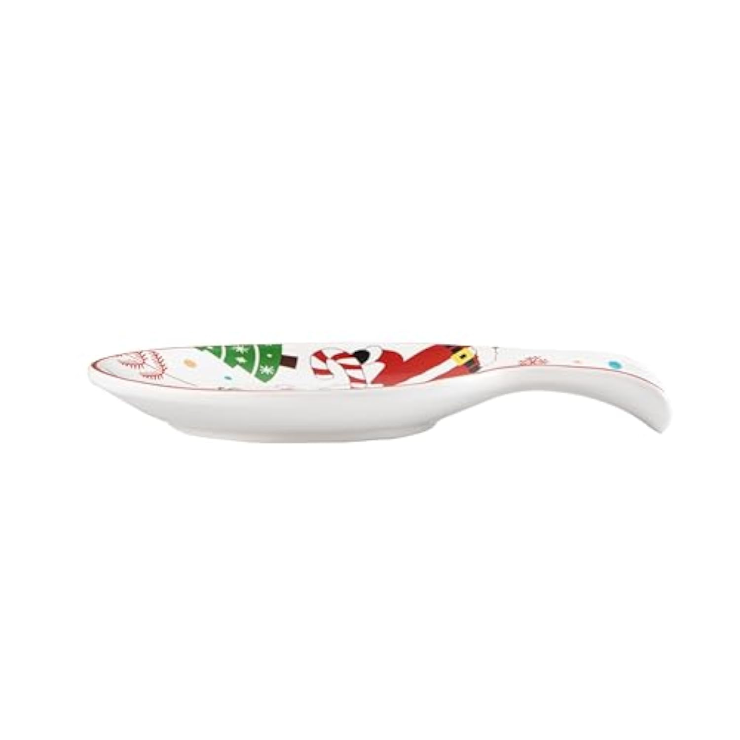 Christmas Merry Crew Spoon Rest For Stove Top, Ceramic Spoon Holder For Kitchen Counter, Easy To Clean Coffee Spoon Rest Dishwasher Safe, Kitchen Cooking Utensil Rest For Ladles Spatula