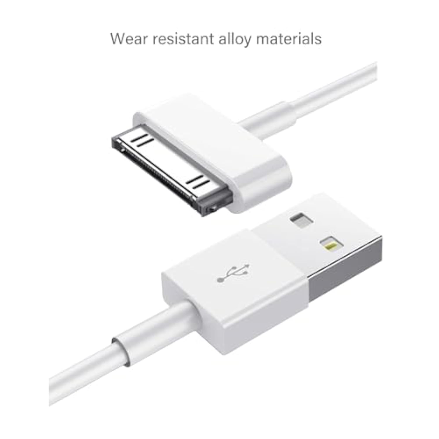 2-Pack Cable Compatible With Charger Iphone 4/4S/3G/3Gs,Ipad 1 2 3,Ipod Touch 4 3 2 1,Old Ipod Classic 3 2 1,(3.3 Feet,White)