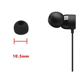 20 Pcs Silicone Replacement Ear Buds Tips Black (Small)
