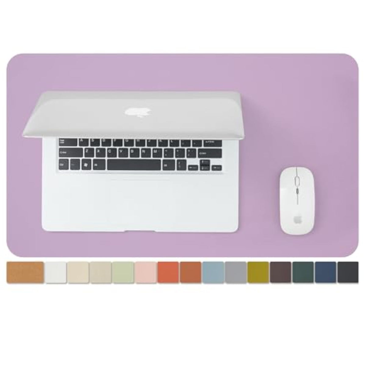 Cork Desk Mat - Small Dual-Sided Desk Pad For Office And Home - Desk Organization And Accessories - Ideal For Large Mouse Pad And Small Desk Mats On Top Of Desks(Purple,23.6"X 13.8")