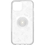 OtterBox iPhone 14 & iPhone 13 Otter + Pop Symmetry Series Clear Case - Flower of Month (Clear), Integrated PopSockets PopGrip, Slim, Pocket-Friendly, Raised Edges Protect Camera & Screen