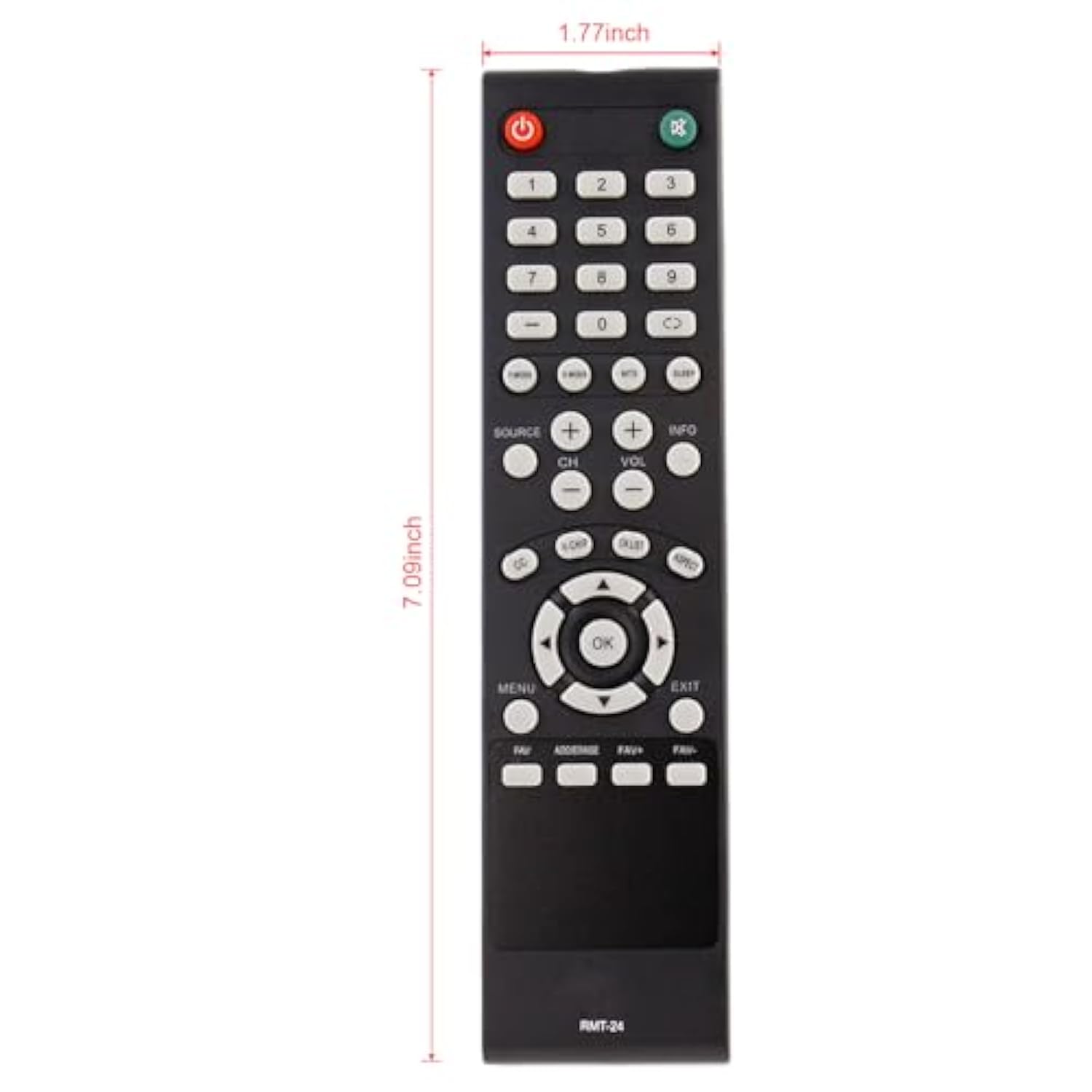 Replace Remote Control RMT-24 RMT24 fit for Westinghouse TV DW39F1Y1 DW46F1Y2 DW50F1Y1 DWM32H1A1 DWM32H1G1 DWM32H1Y1 DWM40F1A1 DWM40F1Y1 DWM40F1Y1C DWM40F1Y1-C DWM40F2G1