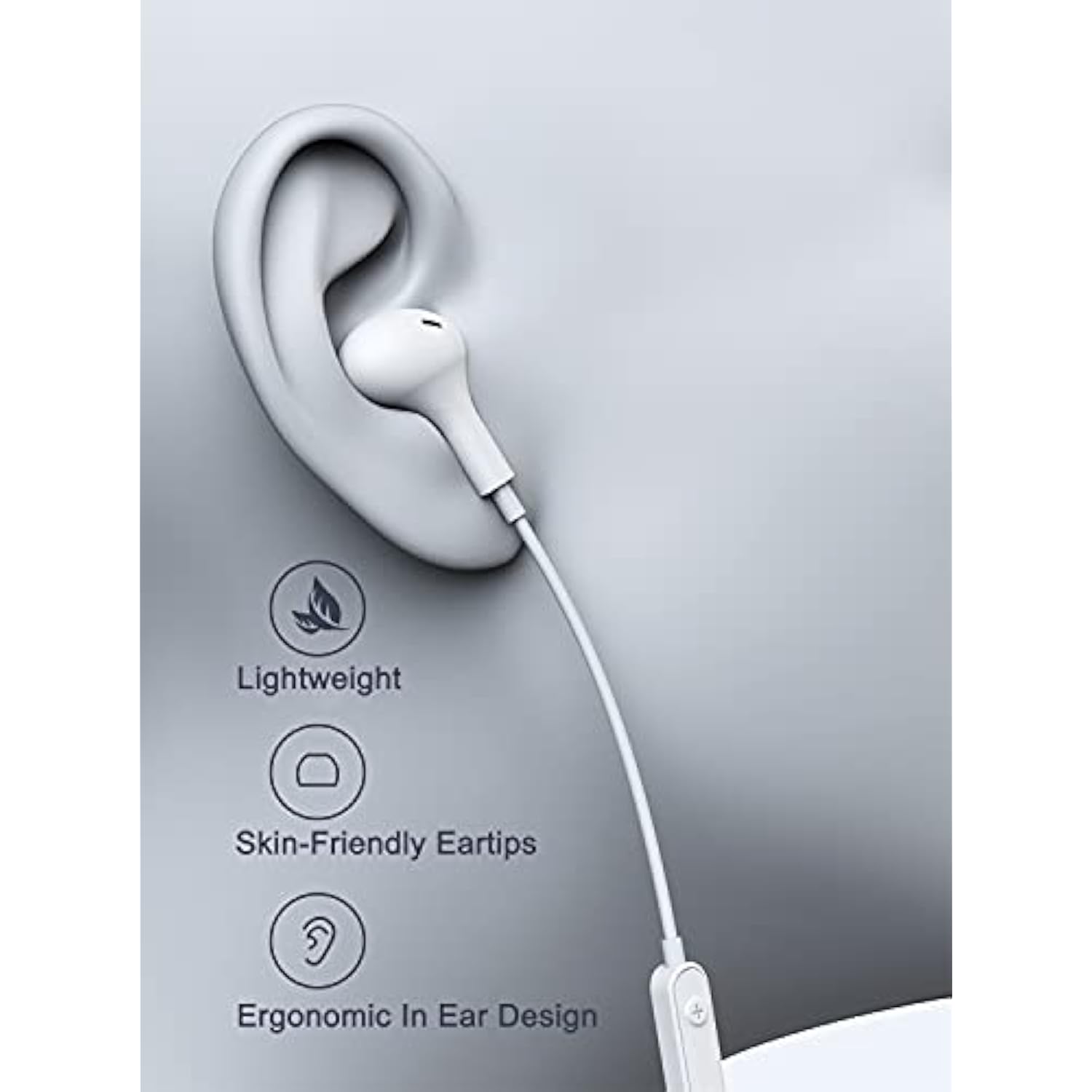 Noise Isolating Wired Earbuds Headphones Earphones W/Microphone Compatible Wit