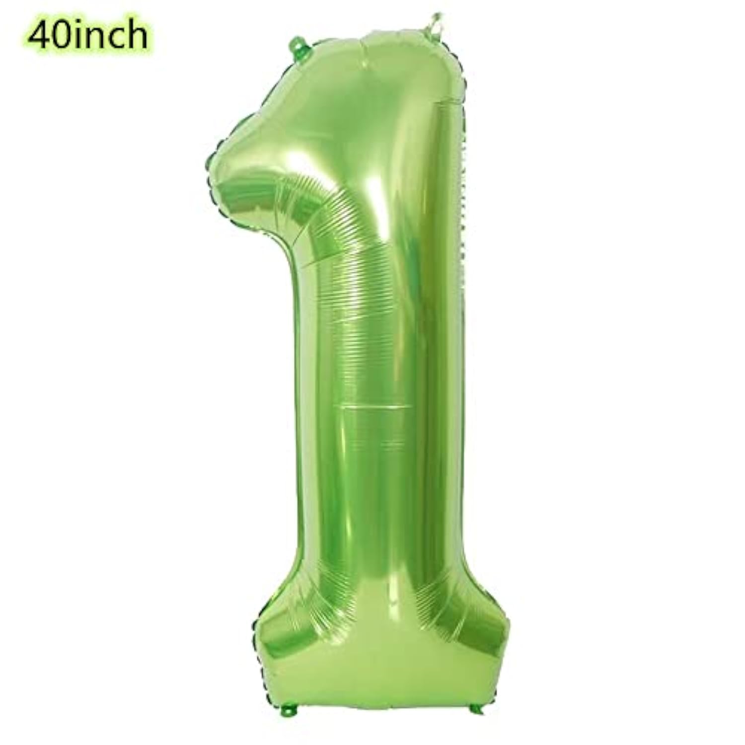 40 Inch Green Crown Number 1 Balloon,Giant Large Foil Number 1 Balloon, Jungle Birthday Decoration 1 Balloons ?1St Children'S Birthday Party Baby Shower Decoration Supplies (Green 1)
