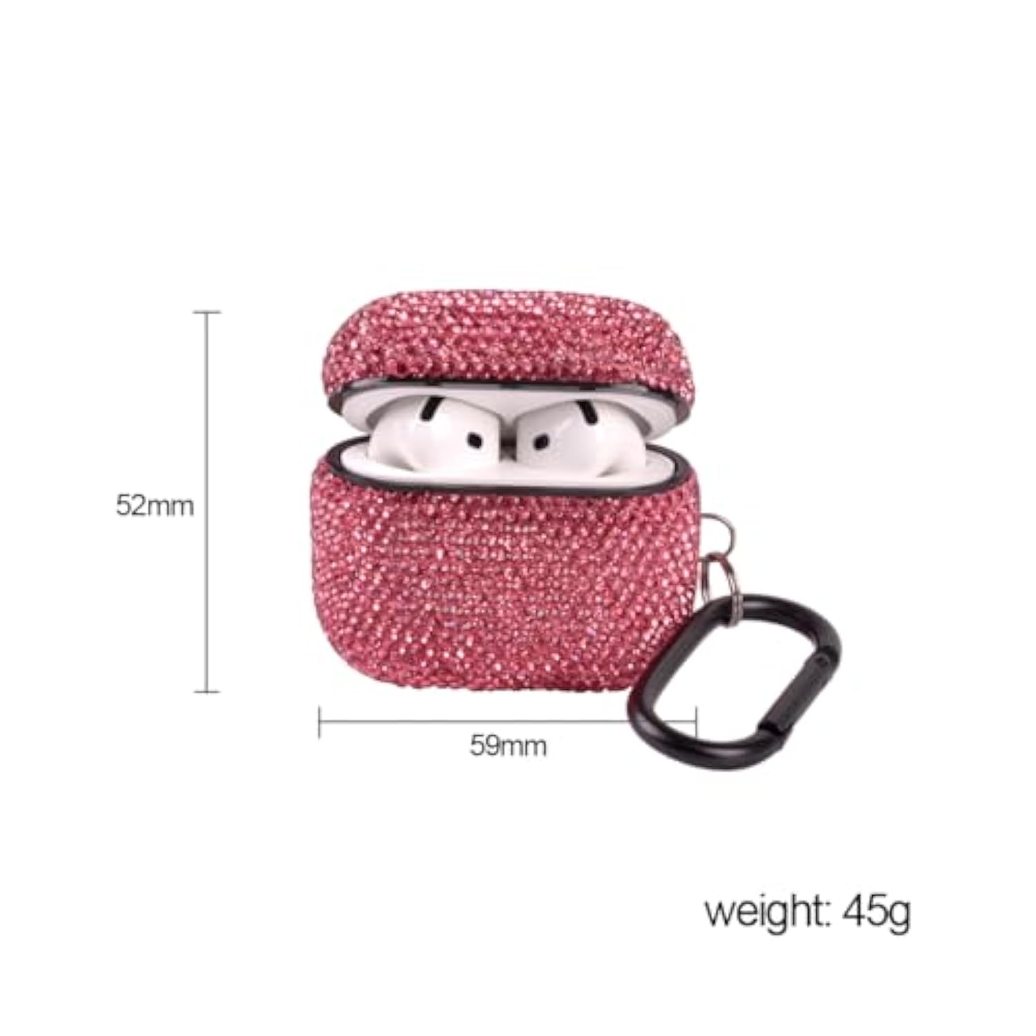 Sparkly Case Compatible With Airpods 4 Generation(2024) With Keychain,Shockproof Protective Premium Bling Rhinestone Cover Skin For Airpods 4 Charging Case (Ab For 4Rd)