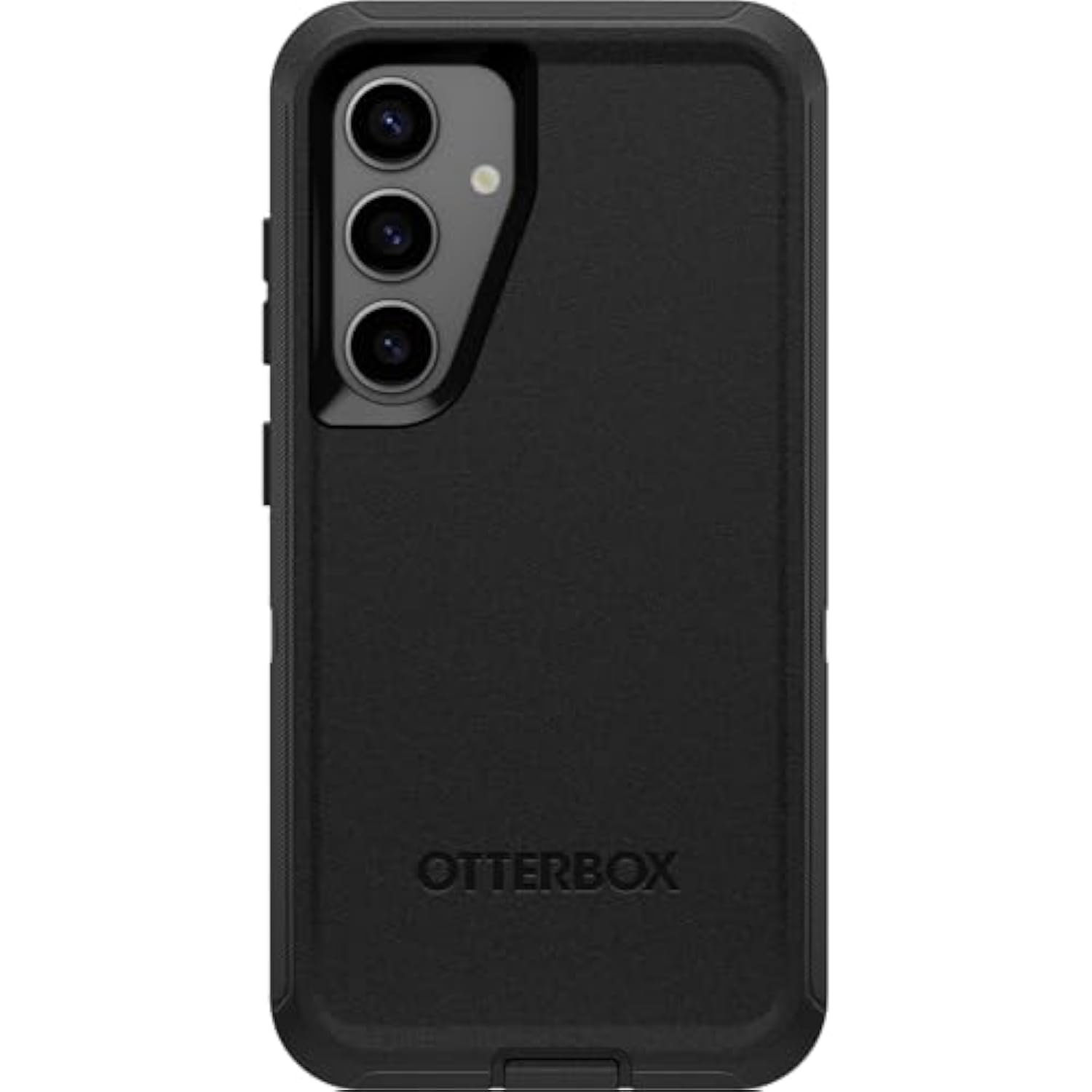 OtterBox Samsung Galaxy S24 Defender Series Case - Single Unit Ships in Polybag, Ideal for Business Customers - BLACK, rugged & durable, with port protection, includes holster clip kickstand
