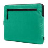 Incase Compact Laptop Sleeve with Flight Nylon - 16 Inch MacBook Pro and Laptop Case – Slim Computer Sleeve with Faux Fur Lining, Front Accessory Pocket with Zipper - Ocean Jade