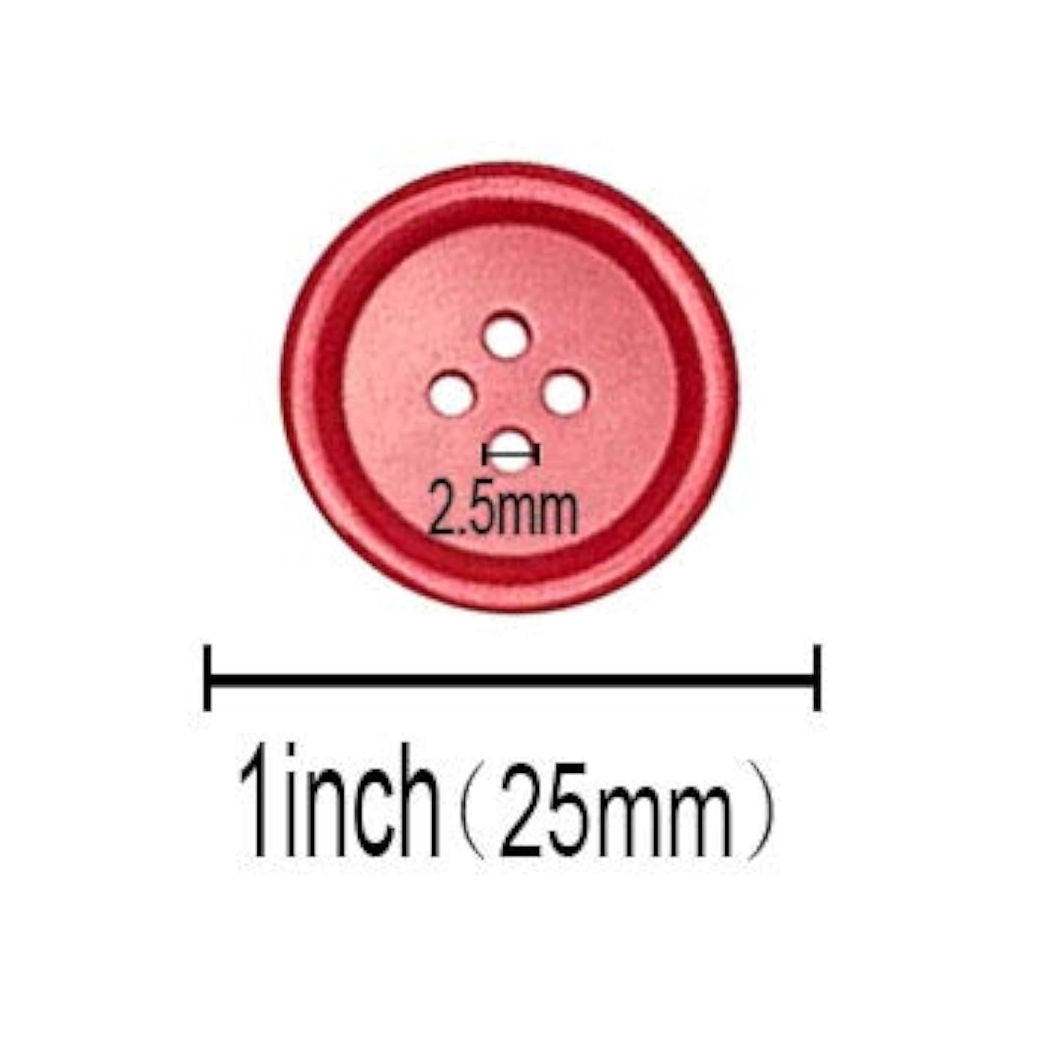 100Pcs Resin Button Solid Color 4Holes Craft Clothe Sewing Card Making