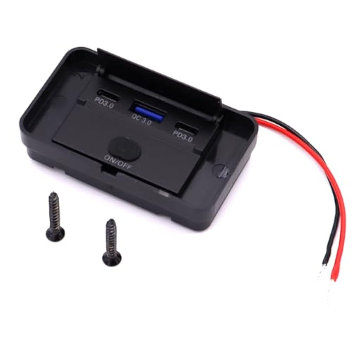 Waterproof 12V Pd Usb C Outlet Charger Adapter, 18W Qc3.0 Usb A & Dual 30W Pd Type C With Touch Switch Car Socket Charger Power Socket Port For Car Marine Boat Rv Truck