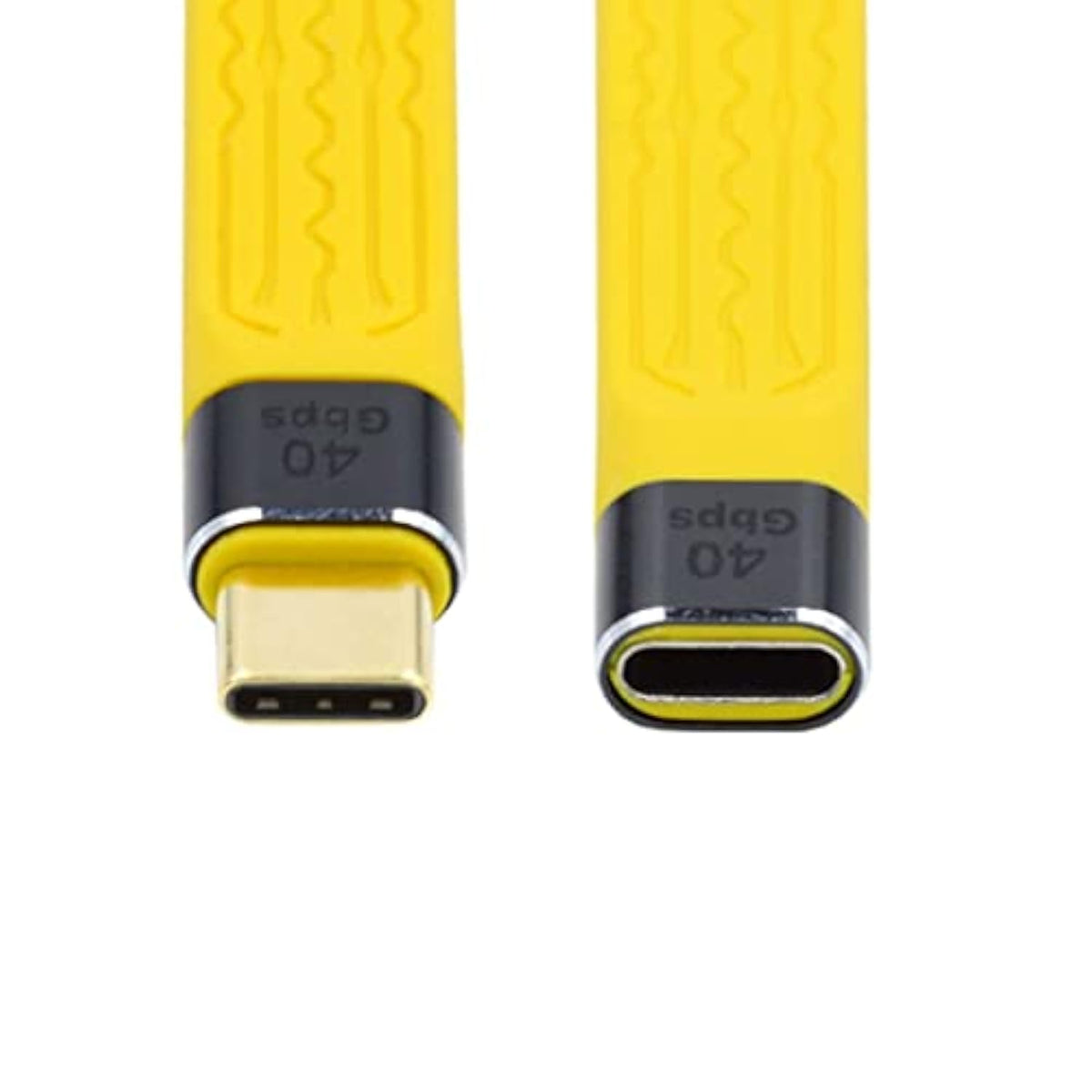 Cy Usb C To Usb C Cable,Usb C Usb4 Extension Cable Slim Flat Male To Female 40