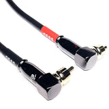 Cess-167-1F Rca Right Angle To Straight Type Male To Male Preamp Jumpers Patch