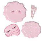 64 Pcs Spa Party Paper Plates, Napkins & Forks | Spa Party Supplies For Girls | Sleepover Decorations (Serves 16)