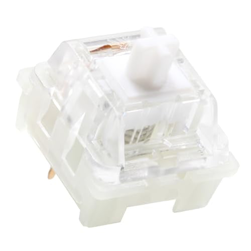 Ktt Kang White Switch V3 Linear 43G 53G Mx Switch For Mechanical Keyboard 80M Factory Lubed Kangbai Switch Nylon Pom 3Pin (Ktt Kang White X35)