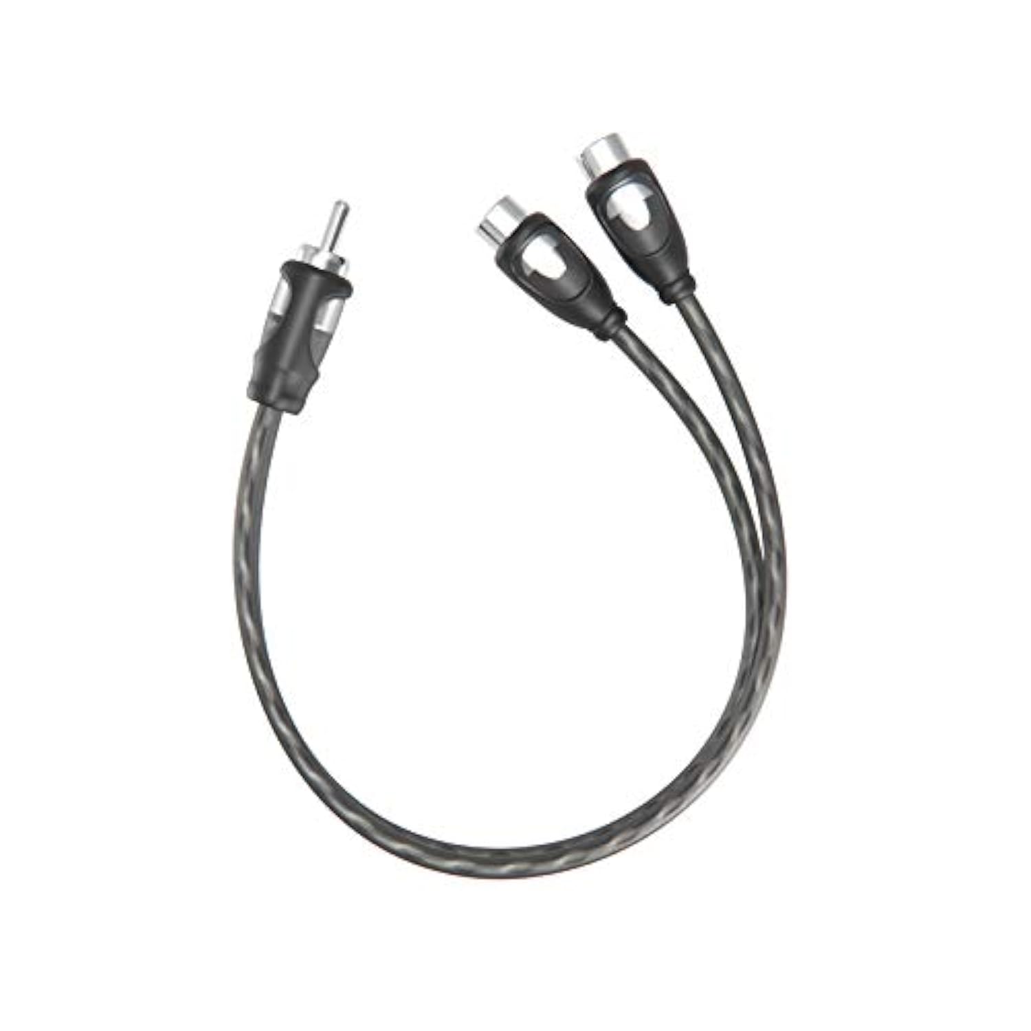 1Ft Rca 1 Male To 2 Female Audio Speaker Y Adapter Splitter Cable (2 Pack)